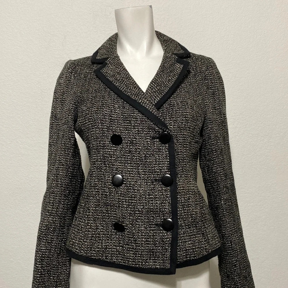 Banana Republic Tweed Double-Breasted Blazer - Picture 1 of 5